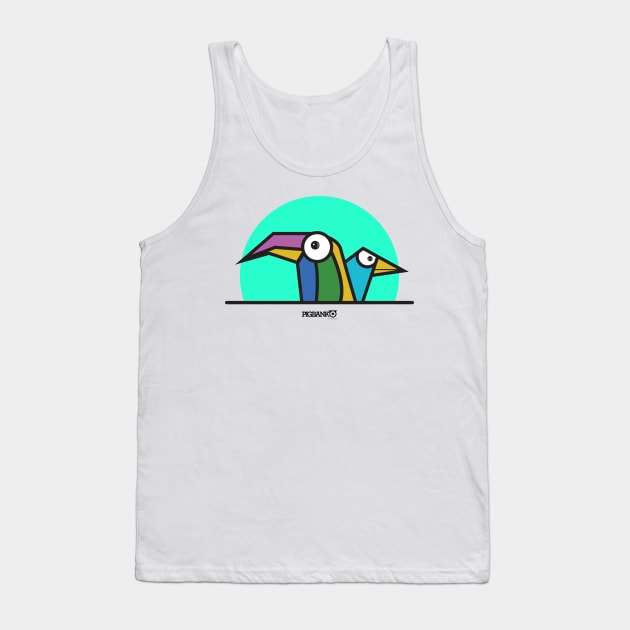 Birds Tank Top by Pigbanko